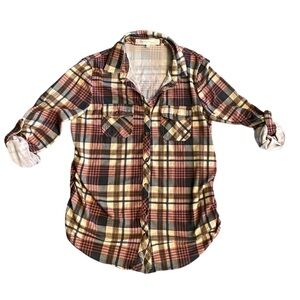 {Eden  & Olivia Maternity} Plaid Long Sleeve Maternity